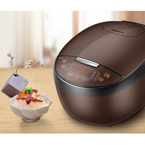 美的（Midea）电饭煲 家用多功能 一键快速 4/5L匠铜聚能釜内胆（24小时智能预约） 口碑爆款丨