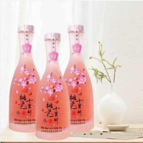 红动 果酒 上神御品系列 桃花十里醉 9度微醺 375ml*3瓶装