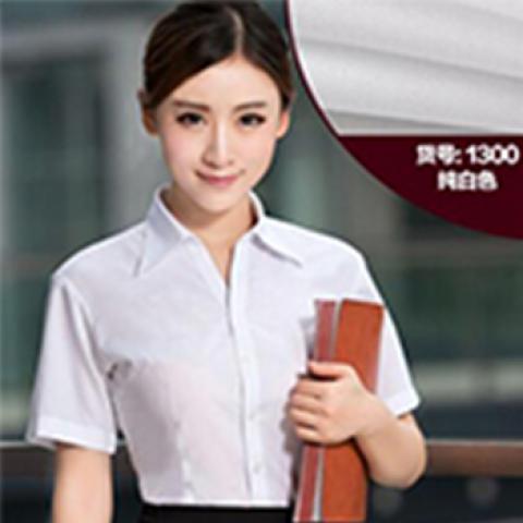 白衬衫女短袖2014新款夏装女衬衣大码工作服